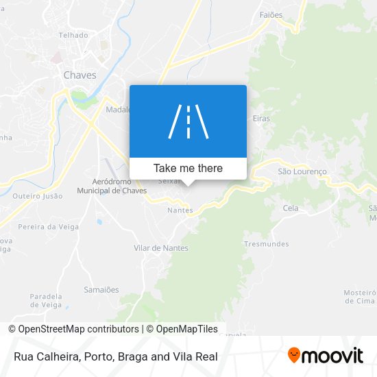 Rua Calheira mapa