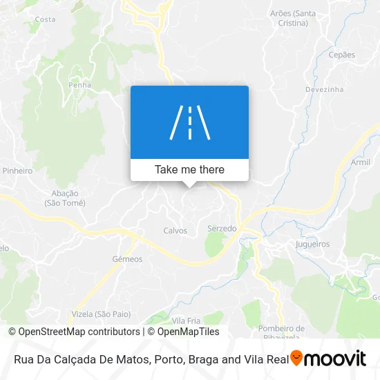 Rua Da Calçada De Matos map