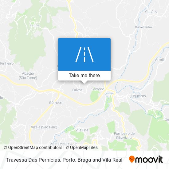 Travessa Das Pernícias map