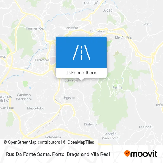 Rua Da Fonte Santa map