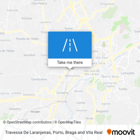 Travessa De Laranjeiras mapa