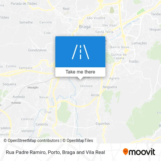 Rua Padre Ramiro map