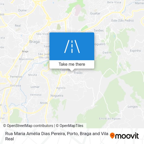 Rua Maria Amélia Dias Pereira mapa