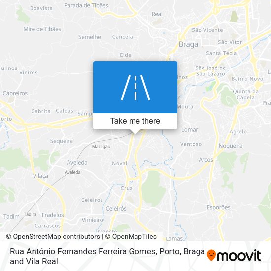 Rua António Fernandes Ferreira Gomes map