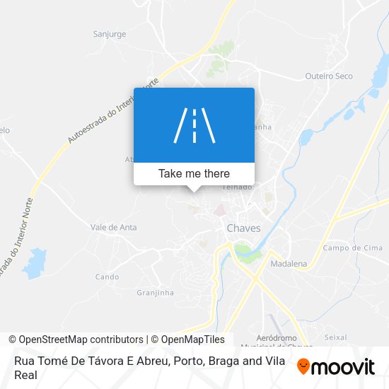 Rua Tomé De Távora E Abreu map