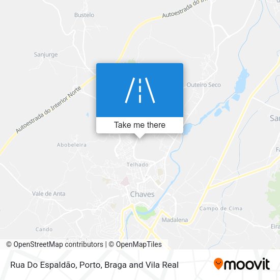 Rua Do Espaldão mapa