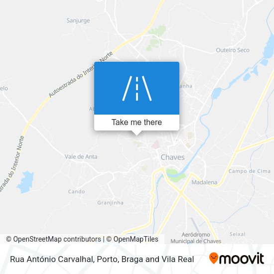 Rua António Carvalhal map