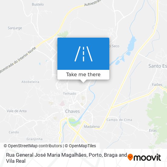 Rua General José Maria Magalhães mapa