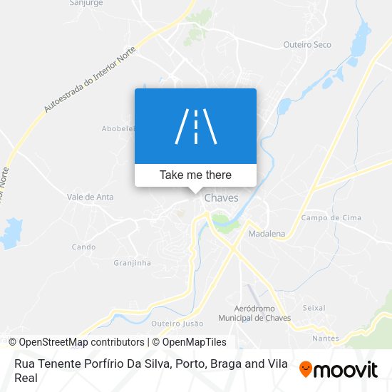 Rua Tenente Porfírio Da Silva mapa