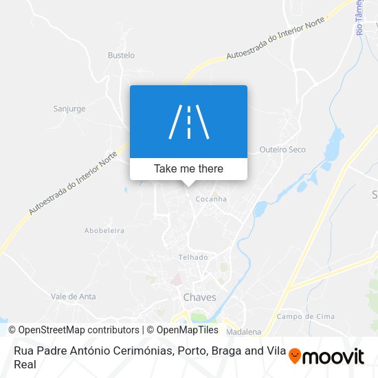 Rua Padre António Cerimónias map