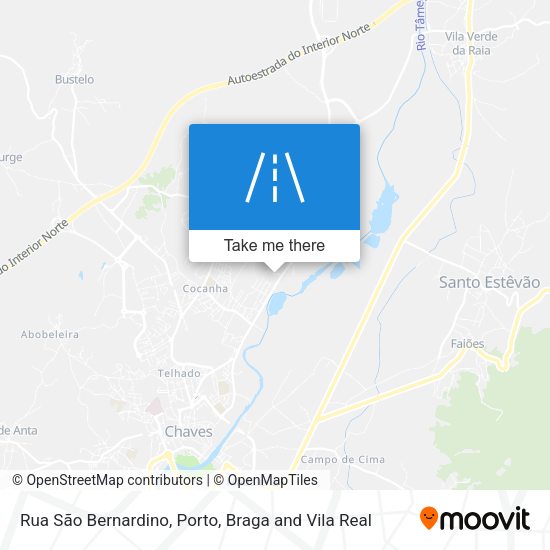 Rua São Bernardino mapa