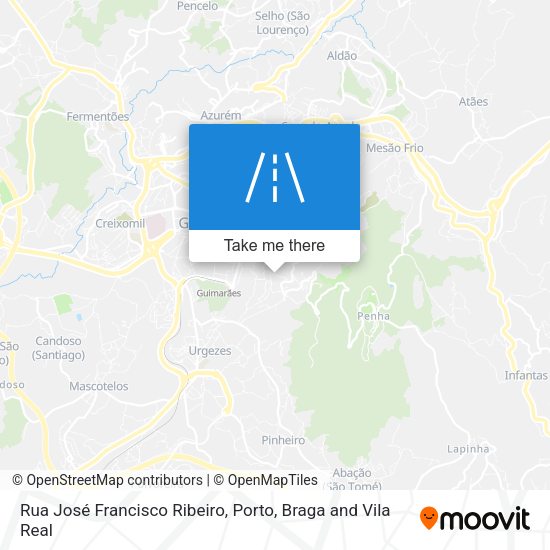 Rua José Francisco Ribeiro mapa