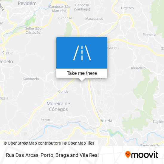 Rua Das Arcas map