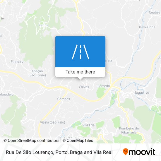 Rua De São Lourenço mapa