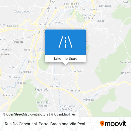 Rua Do Carvarlhal mapa
