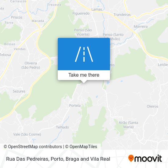 Rua Das Pedreiras map