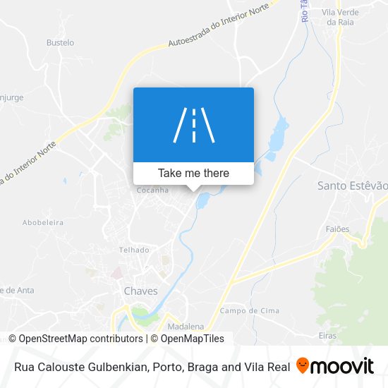 Rua Calouste Gulbenkian map