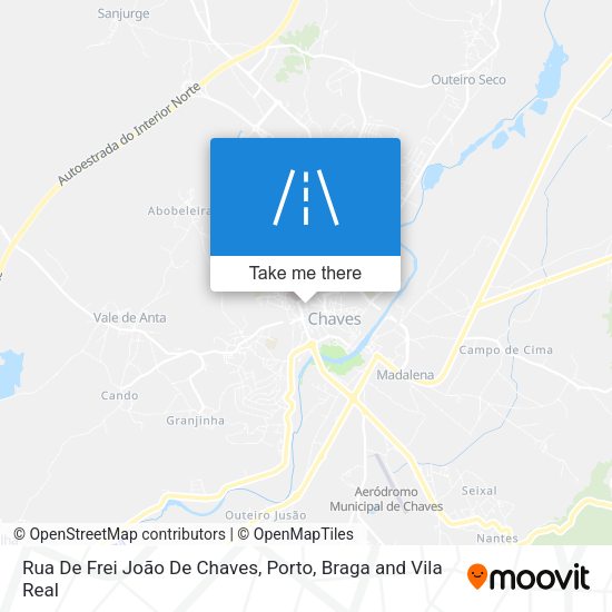 Rua De Frei João De Chaves mapa