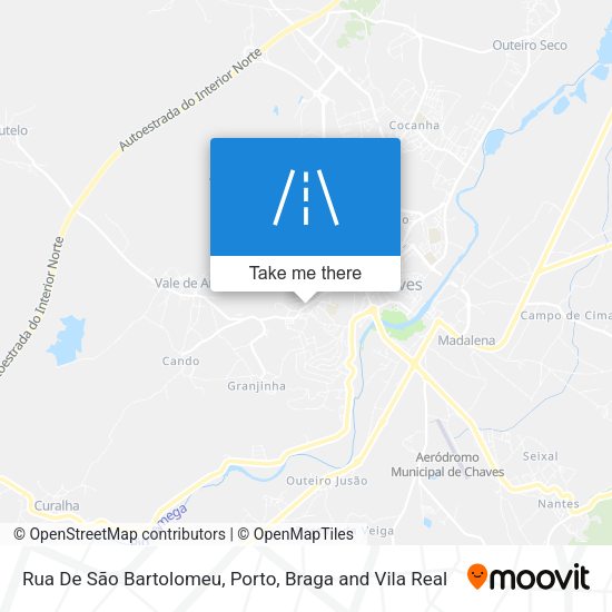 Rua De São Bartolomeu mapa