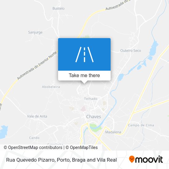 Rua Quevedo Pizarro mapa