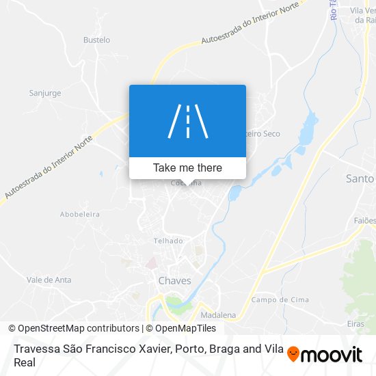 Travessa São Francisco Xavier mapa