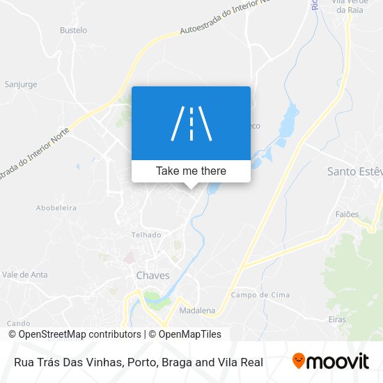 Rua Trás Das Vinhas map