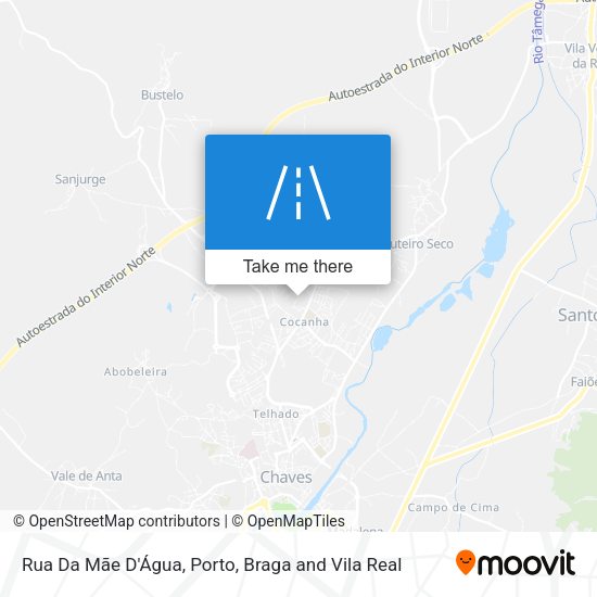 Rua Da Mãe D'Água mapa