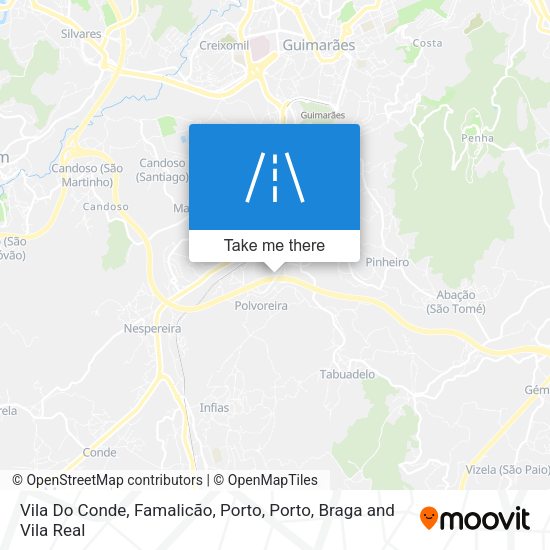 Vila Do Conde, Famalicão, Porto map