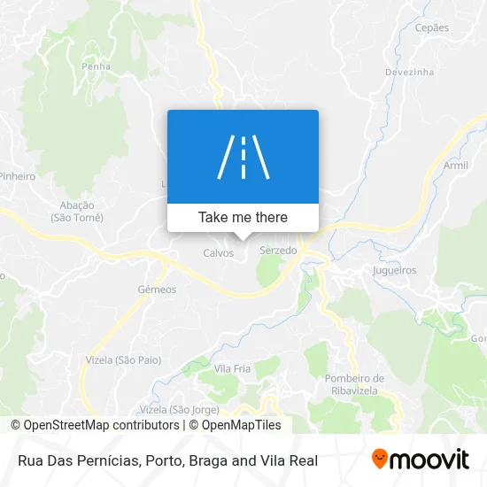 Rua Das Pernícias map