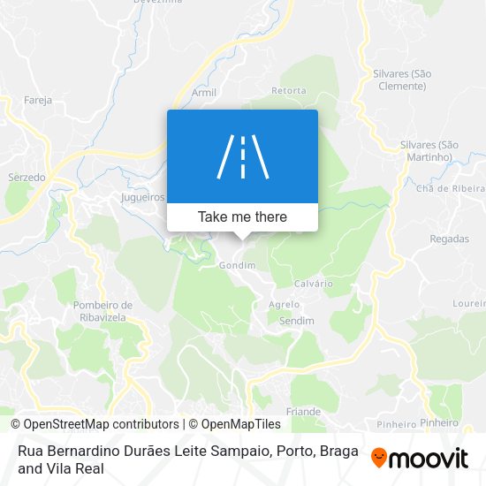 Rua Bernardino Durães Leite Sampaio map