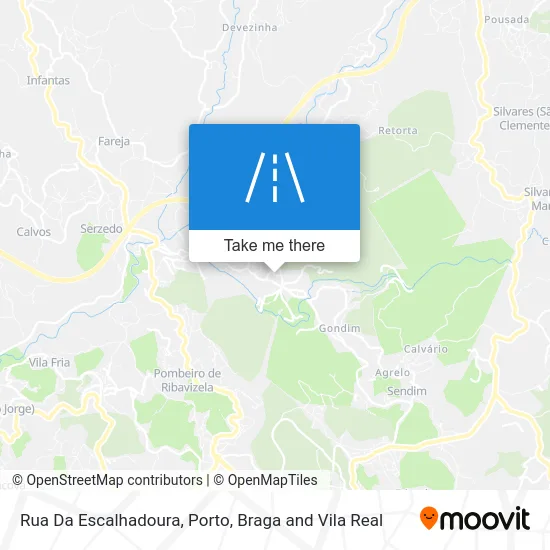 Rua Da Escalhadoura map