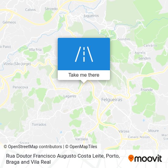 Rua Doutor Francisco Augusto Costa Leite map