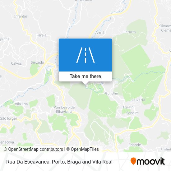 Rua Da Escavanca mapa