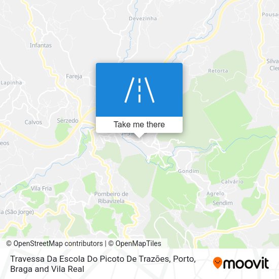 Travessa Da Escola Do Picoto De Trazões map