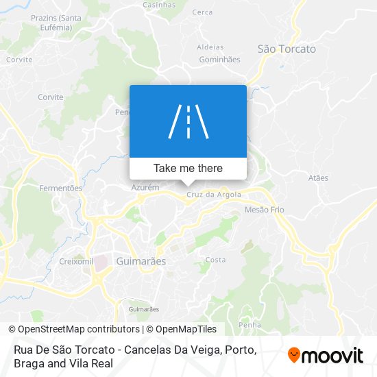 Rua De São Torcato - Cancelas Da Veiga map