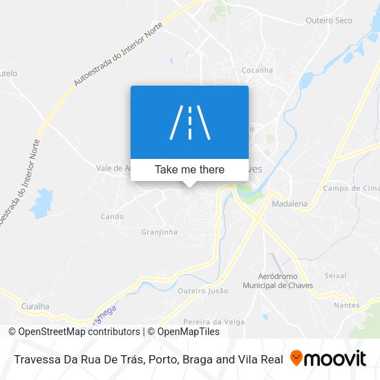 Travessa Da Rua De Trás map