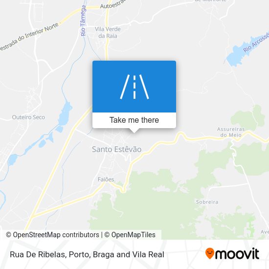 Rua De Ribelas map