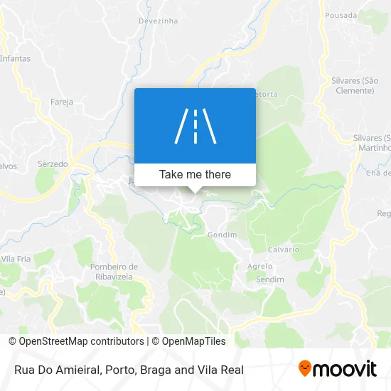 Rua Do Amieiral map