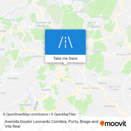 Avenida Doutor Leonardo Coimbra mapa