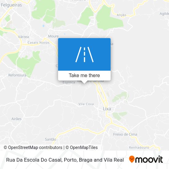 Rua Da Escola Do Casal mapa