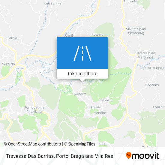 Travessa Das Barrias mapa