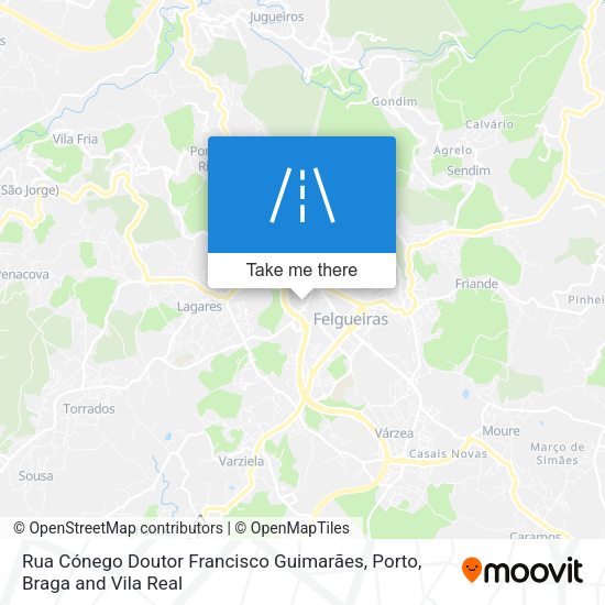 Rua Cónego Doutor Francisco Guimarães map