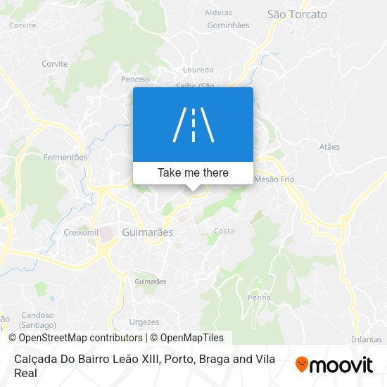 Calçada Do Bairro Leão XIII map