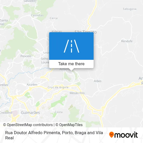 Rua Doutor Alfredo Pimenta map