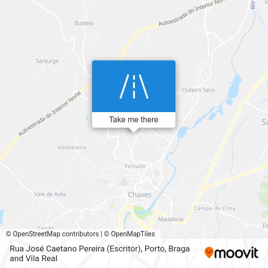 Rua José Caetano Pereira (Escritor) map