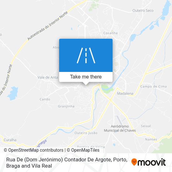 Rua De (Dom Jerónimo) Contador De Argote map