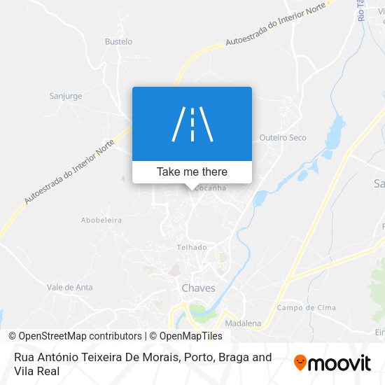 Rua António Teixeira De Morais mapa