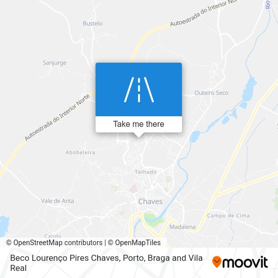 Beco Lourenço Pires Chaves mapa