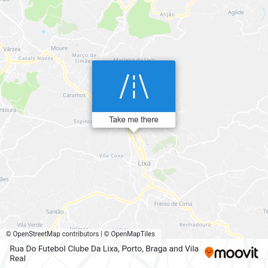 Rua Do Futebol Clube Da Lixa map
