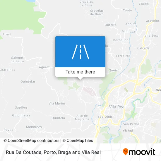Rua Da Coutada map